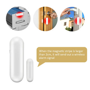 MD-211R Wireless 433/868MHz Alarm System ST-VGT ST-IIIB Focus Door Megnetic Sensor Window Detector with Lithium Battery Built-in