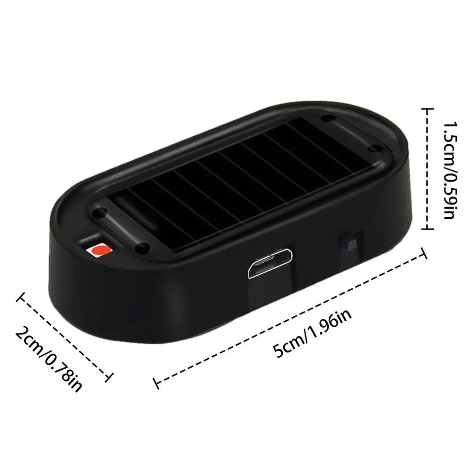 Anti Theft Car Alarm Solar Power LED Flashing Light Antitheft Alarm Systems Car Theft Light With USB Port For All Models Of Cars