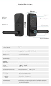 Temporary Password for Credit Card Office Punch Free Fingerprint Lock