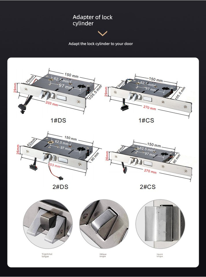 Cadoria Hotel Door Lock Card Lock Smart Magnetic Card Lock Electronic Inductive Lock Hotel Apartment B & B Card Lock