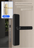 Indoor Bedroom Room Wooden Door Fingerprint Lock Apartment Password Lock For Home Office Electronic Lock Smart Door Lock Neutral