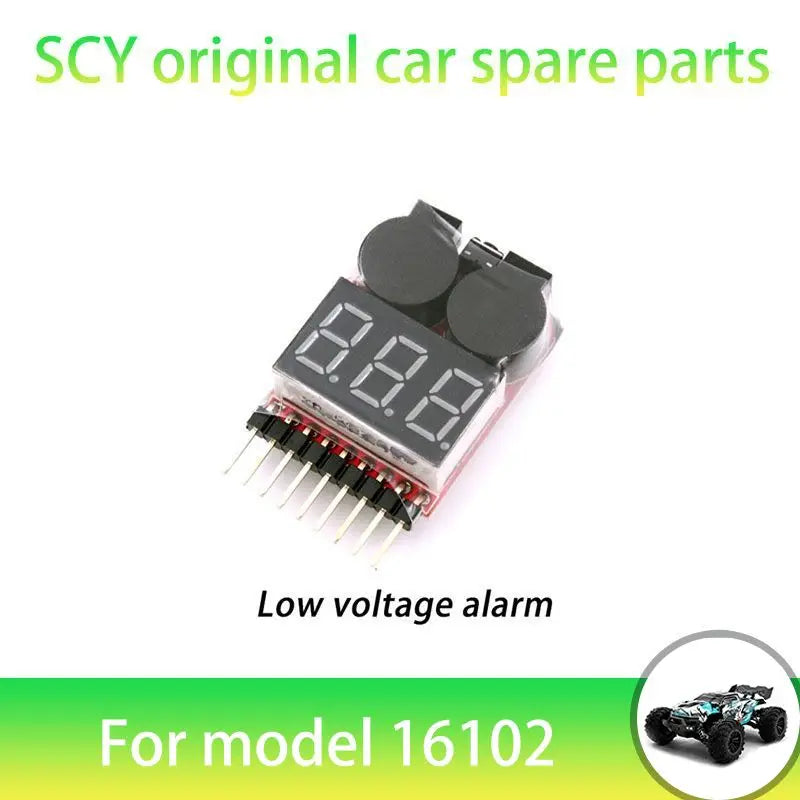 SCY 16102PRO 1/16 RC Car Original Spare Parts Low Voltage Alarm  Suitable for SCY 16101 16102 16103 Car