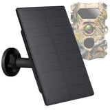 Solar Panel for Trail Cameras with 5000mAh Lithium Battery IP66 Waterproof Compatible with 6V and 12V Outdoor Security Cameras