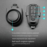 Wireless Bicycle Vibration Alarm USB Rechargeable Motorcycle Bike Alarm Remote Anti-Theft Bike Detector Alarm System