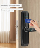 Wooden Door Home Room Bedroom Fingerprint Lock