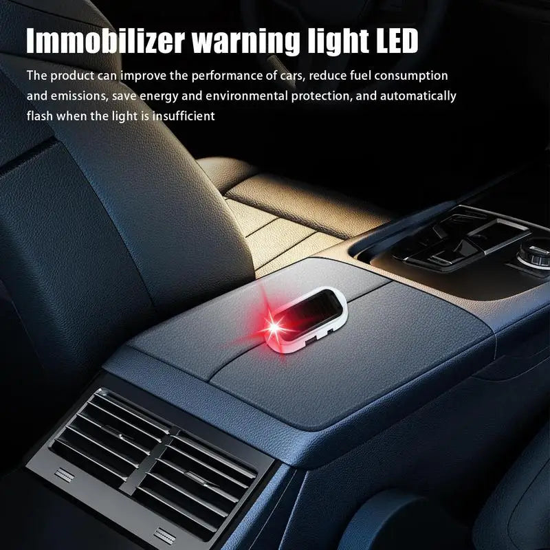 Anti Theft Car Alarm Solar Power LED Flashing Light Antitheft Alarm Systems Car Theft Light With USB Port For All Models Of Cars