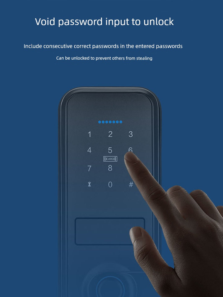 Temporary Password for Credit Card Office Punch Free Fingerprint Lock