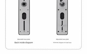 Indoor Bedroom Room Wooden Door Fingerprint Lock Apartment Password Lock For Home Office Electronic Lock Smart Door Lock Neutral