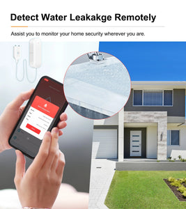 ZigBee 3.0 Water Leakage Sensor Flood Alarm Water Level Overflow Detector Smart Security System Work with eWeLink Zigbee Gateway