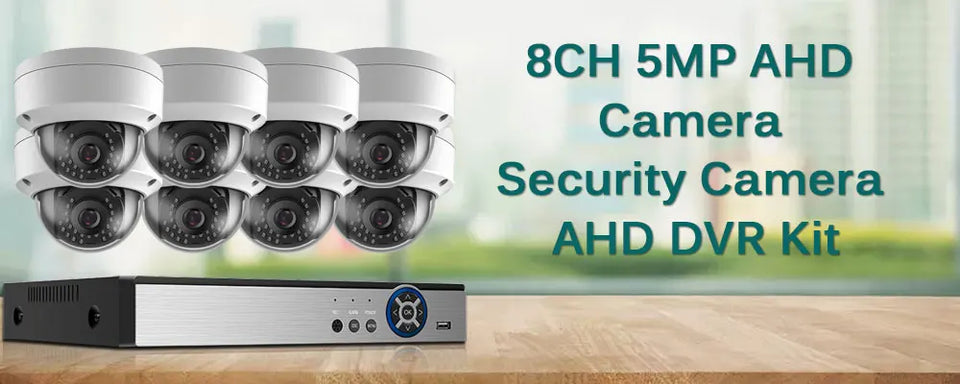 H.265 5MP AHD Camera Set Outdoor Waterproof CCTV Camera Security System Kit Dome 8CH DVR Vdieo Surveillance System Kit XMEYE 4CH