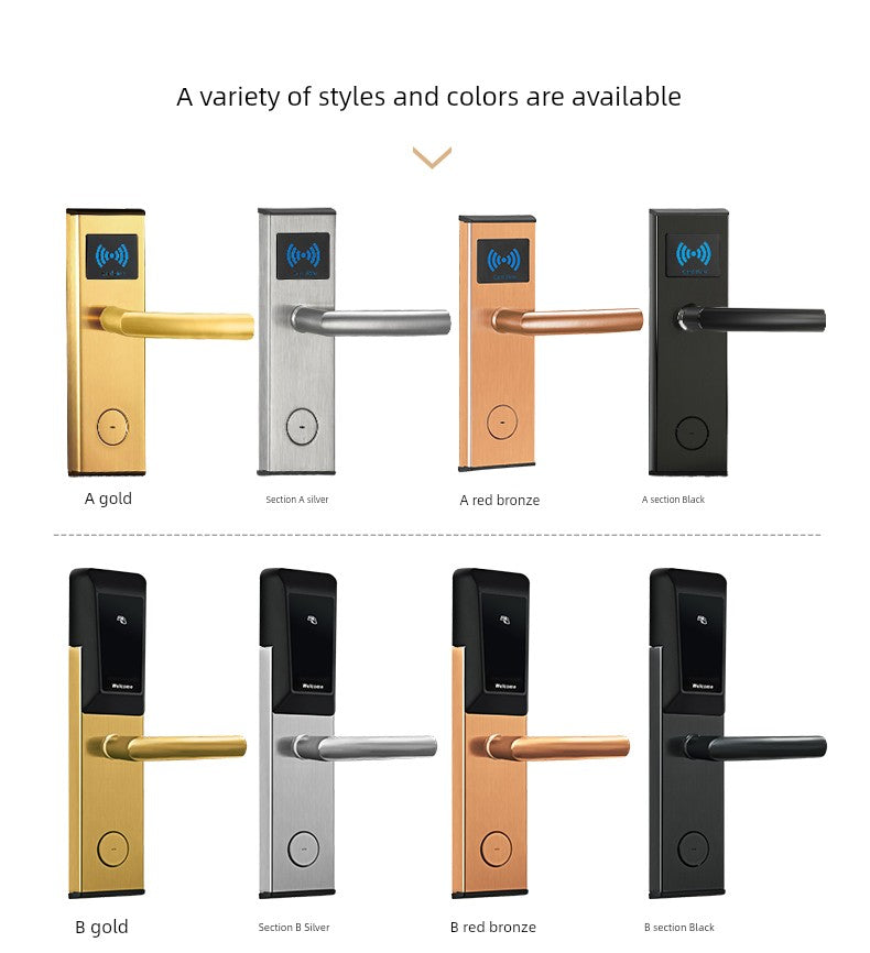 Cadoria Hotel Door Lock Card Lock Smart Magnetic Card Lock Electronic Inductive Lock Hotel Apartment B & B Card Lock