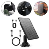 Solar Panel for Trail Cameras with 5000mAh Lithium Battery IP66 Waterproof Compatible with 6V and 12V Outdoor Security Cameras