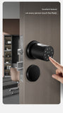 Indoor Fingerprint Lock Bedroom Office Password Lock Room Wooden Door Smart Lock Replaceable For Home Spherical Electronic Lock