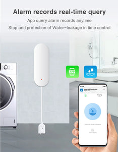 ZigBee 3.0 Water Leakage Sensor Flood Alarm Water Level Overflow Detector Smart Security System Work with eWeLink Zigbee Gateway