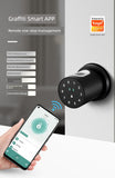 Indoor Fingerprint Lock Bedroom Office Password Lock Room Wooden Door Smart Lock Replaceable For Home Spherical Electronic Lock