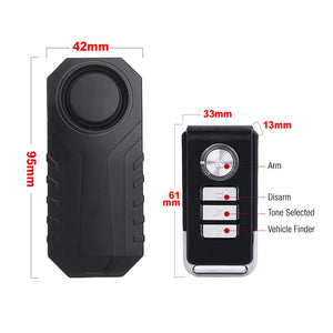 Security Anti Lost Wireless Remote Control Waterproof Vibration Detector Motorcycle Electric Bicycle Car Bike Alarm Sensor