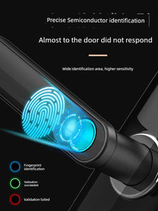 Wooden Door Home Room Bedroom Fingerprint Lock